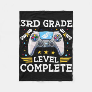 3rd Grade Level Complete Gamer Kids Cl Of 2025 Boy Fleece Blanket