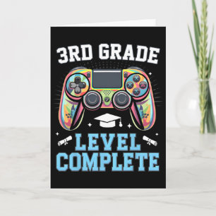 3rd Grade Level Complete Last Day Of School Gamer Card