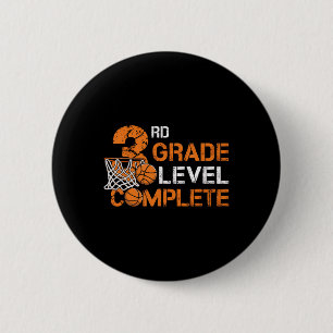 3rd Grade Level Complete Sketll Last Day Of School 6 Cm Round Badge