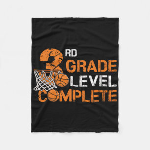 3rd Grade Level Complete Sketll Last Day Of School Fleece Blanket