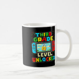 3rd Grade Level Unlocked Funny Gamer Boys Ck To Sc Coffee Mug