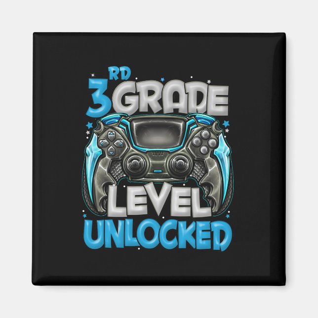 3rd Grade Level Unlocked Game On 3rd Grade Back To Magnet (Front)