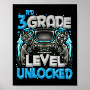 3rd Grade Level Unlocked Game On 3rd Grade Back To Poster