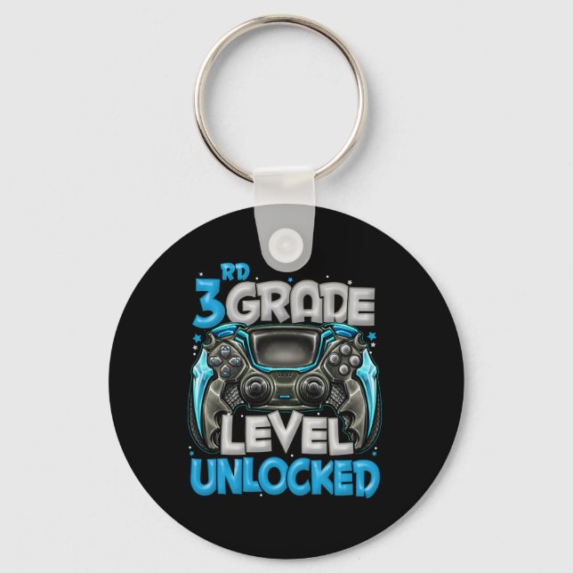 3rd Grade Level Unlocked Game On 3rd Grade Ck To S Key Ring (Front)