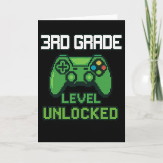 3rd Grade Level Unlocked Gamer Ck To School Boys G Card