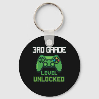 3rd Grade Level Unlocked Gamer Ck To School Boys G Key Ring