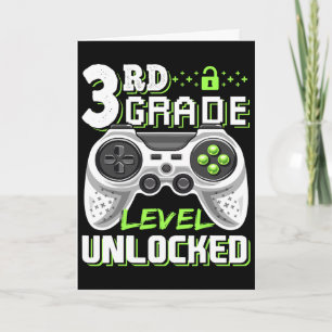 3rd Grade Level Unlocked Video Game Ck To School B Card