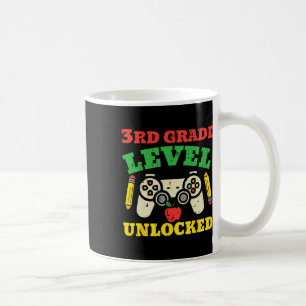 3rd Grade Level Unlocked Video Game First Day Of S Coffee Mug