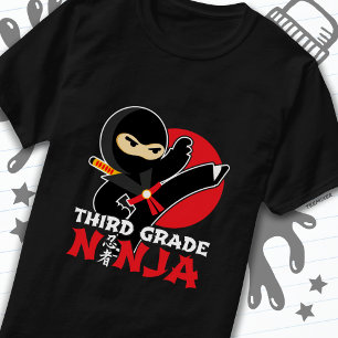 3rd Grade Ninja Kick First Day Back To School T-Shirt