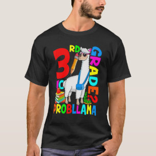 3rd Grade No Prob Llama First Day Back To School T-Shirt