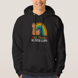 3rd Grade No Prob Llama Third Grade Team Teacher R Hoodie