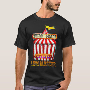 3rd Grade Ringmaster Teacher Circus Carnival Back T-Shirt