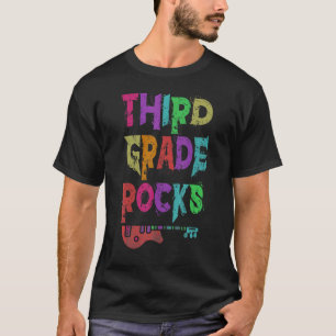3rd Grade Rocks Student Teacher Rocking Third Grad T-Shirt