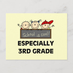 3rd Grade School is Cool Tshirts and Gifts Postcard