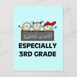 3rd Grade School is Cool Tshirts and Gifts Postcard
