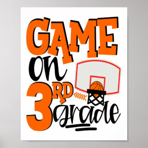3rd Grade Sketll First Day Of School Sports Poster