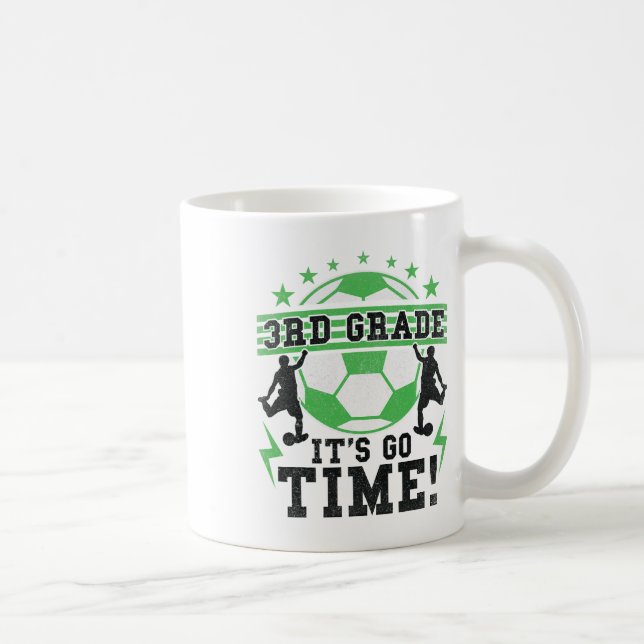 3rd Grade Soccer Back To School First Day Of 3rd G Coffee Mug (Right)