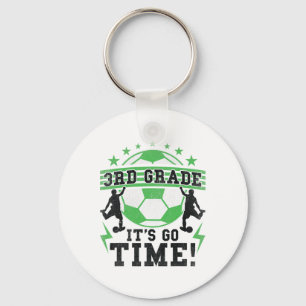 3rd Grade Soccer Back To School First Day Of 3rd G Key Ring