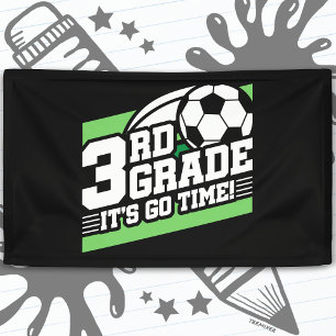 3rd Grade Soccer Football First Day Back To School Banner