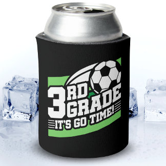3rd Grade Soccer Football First Day Back To School Can Cooler