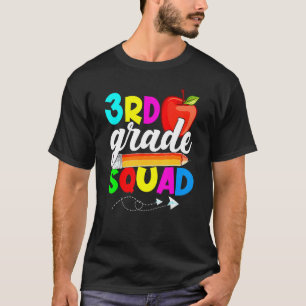 3rd Grade Squad Back To School First Day Of School T-Shirt
