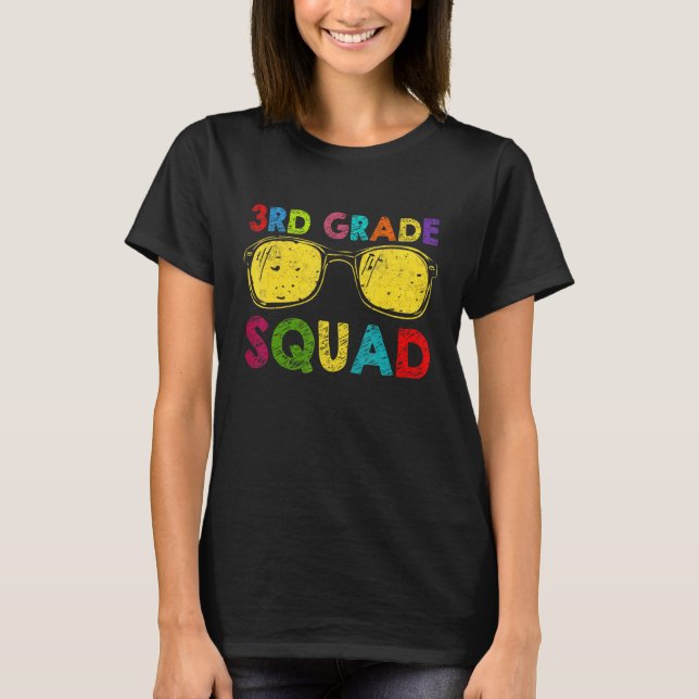 3rd Grade Squad Back To School Third Grade Teacher T-Shirt (Front)