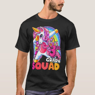3rd Grade Squad Dabbing Unicorn Back To School Gir T-Shirt