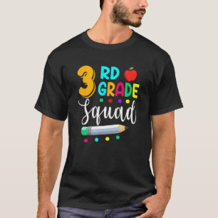 3rd Grade Squad  Teacher Student Team Back To Scho T-Shirt
