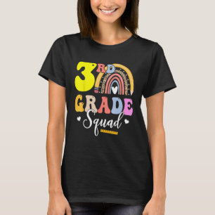3rd Grade Squad Teachers Kids Third Grade Back to T-Shirt