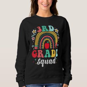 3rd Grade Squad Team  Back To School Girls Boys Te Sweatshirt