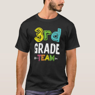 3rd Grade Squad Third Teacher Student Team Back To T-Shirt