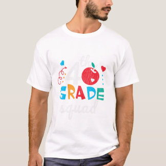  3rd Grade Squade Team Crew Student Back To School T-Shirt