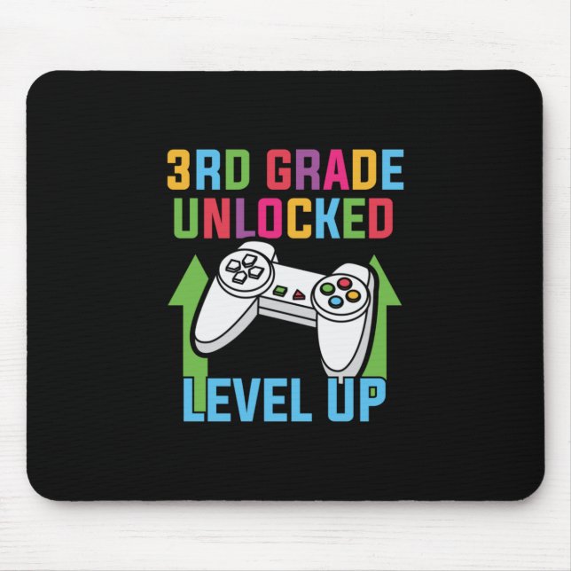 3rd Grade Teacher 3rd Grade Level Up Mouse Pad (Front)
