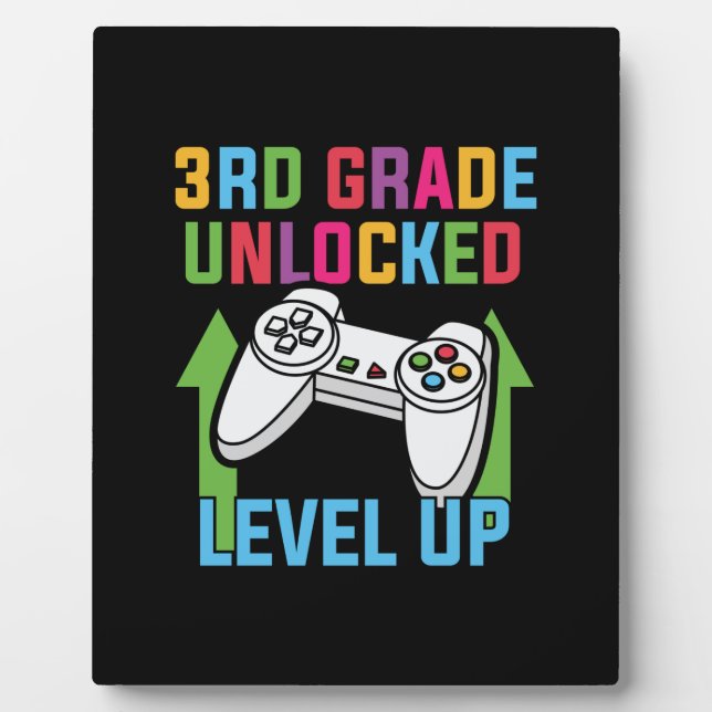 3rd Grade Teacher 3rd Grade Level Up Plaque (Front)