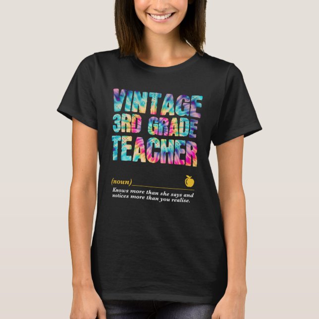 3rd Grade Teacher Appreciation Week Back to School T-Shirt (Front)