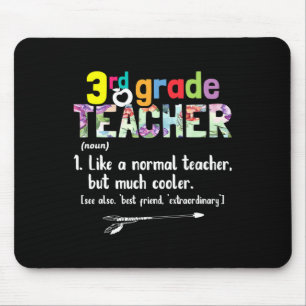 3rd Grade Teacher Back To School Gift 3rd Grade Te Mouse Pad