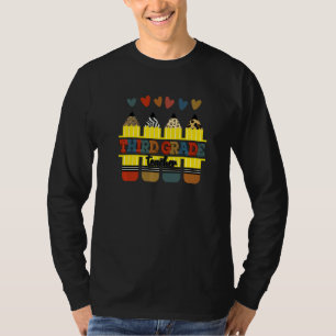 3rd Grade Teacher  Colourful Elementary Back To Sc T-Shirt