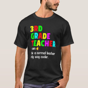 3rd Grade Teacher Definition Happy First Day Of Sc T-Shirt