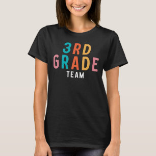 3rd Grade Team Retro Happy First Day Of School T-Shirt