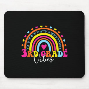 3rd Grade Vibes Back To School Retro 5th Grade Tea Mouse Pad