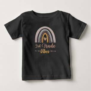 3rd Grade Vibes Rainbow Third Grade Back to School Baby T-Shirt