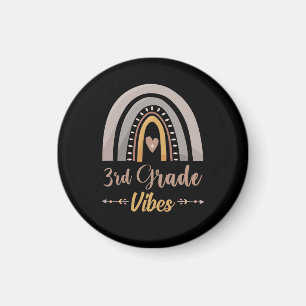 3rd Grade Vibes Rainbow Third Grade Back to School Magnet