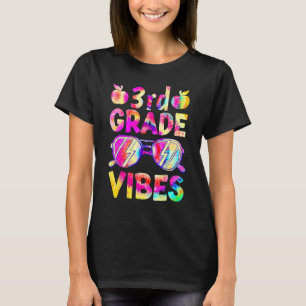 3rd Grade Vibes Tie Dye Sunglasses Back To School  T-Shirt