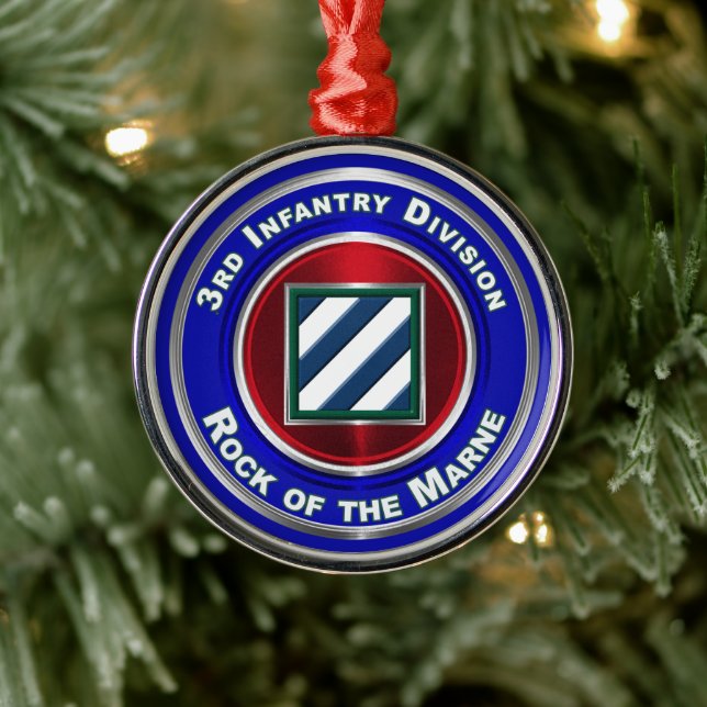 3rd Infantry Division Christmas Keepsake Ornament (Tree)