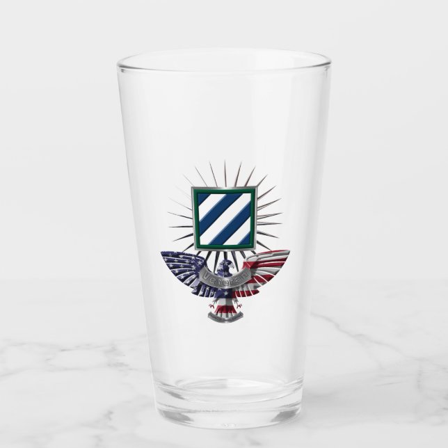 3rd Infantry Division Customised Eagle Glass (Front)