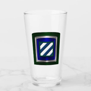 3rd Infantry Division Customised Framed Patch Glass