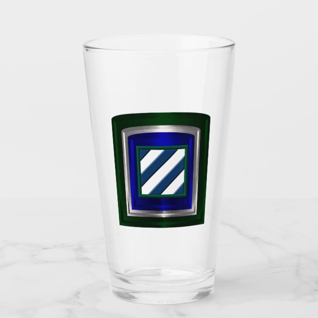 3rd Infantry Division Customised Framed Patch Glass (Front)