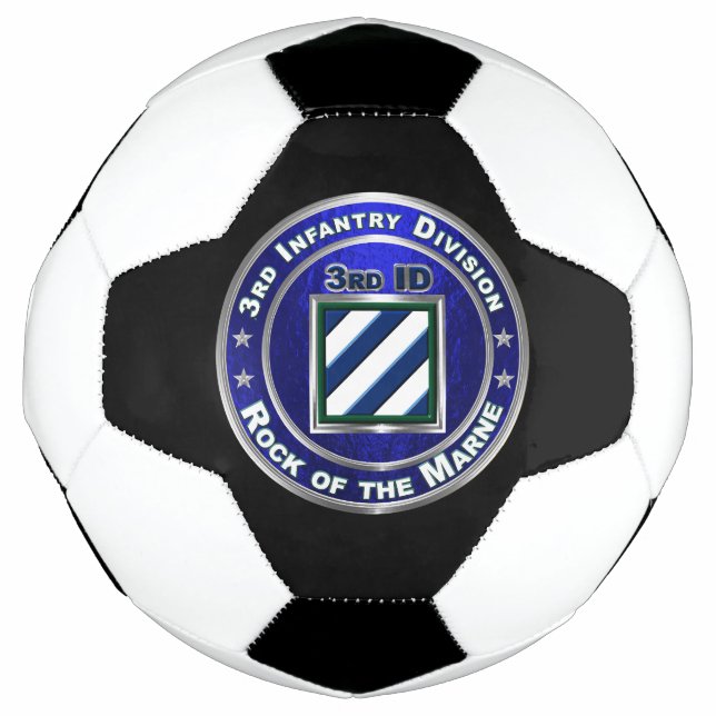 3rd Infantry Division LOWER PRICE Soccer Ball (Front)