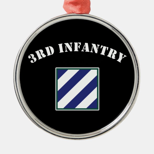 3rd Infantry Division Metal Tree Decoration (Front)