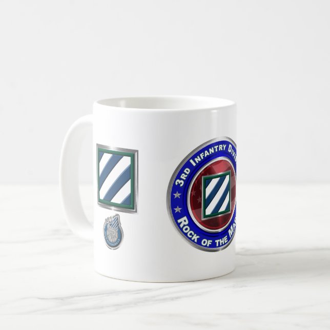 3rd Infantry Division Rock of the Marne! Coffee Mug (Front Left)